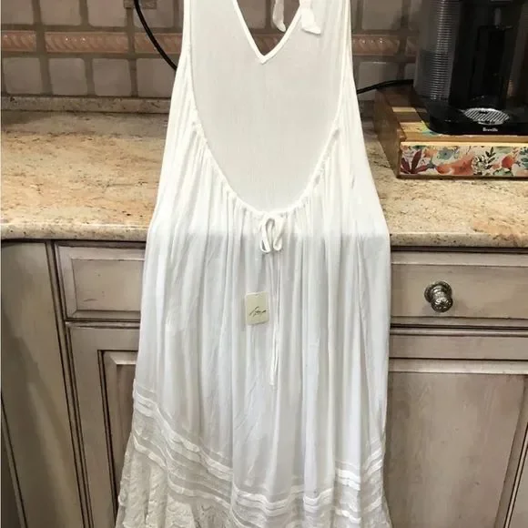 Free People Endless Summer Slice Of Heaven Maxi Midi Dress Ivory - Picture 5 of 7